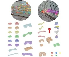 MASTERKIDZ Ball Track Construction Set STEM Board 209 pieces