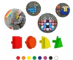 MASTERKIDZ Geometriniai Elementai 8 Spalvų
