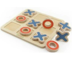 MASTERKIDZ Tic-Tac-Toe Wooden Game for Kids Logical Puzzle