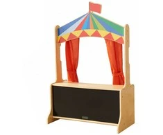 MASTERKIDZ Wooden Puppet Theatre Shop Stall