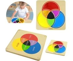 MASTERKIDZ edukacinė lenta su veidrodžiu, mokanti maišyti spalvas