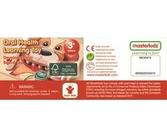 Edukacinė sieninė lenta Šuniuko dantukų higiena Montessori MASTERKIDZ