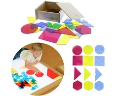 „Masterkidz“ permatomos geometrinės formos