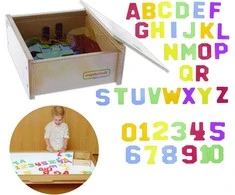 MASTERKIDZ Transparent Numbers and Letters 38 pcs Montessori