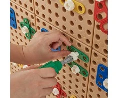 MASTERKIDZ Geometrinių Formų Rinkinys Kločiams STEM 260 vnt.