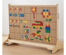 MASTERKIDZ geometrinių formų konstravimo rinkinys sieninėms STEM panelėms 260 vnt