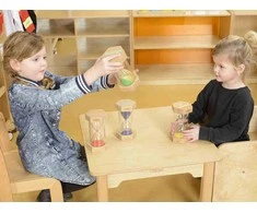 MASTERKIDZ smėlio laikrodžių rinkinys laikui pažinti