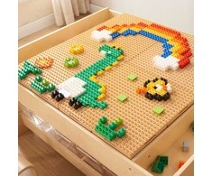 MASTERKIDZ Set of 4 Panel Overlays for Building with Small Blocks