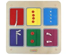 „Wallboard“ atidarymo ir uždarymo spynų slankikliai mygtukai MasterKidz Montessori