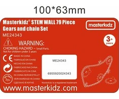 MASTERKIDZ Mechanizmas su dantukais 79 el. – STEM žaislas vaikams