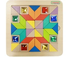 Masterkidz „MasterKid Mosaic“ galvosūkio mokymosi spalvos ir formos Tangram Montessori