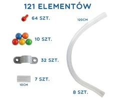 MASTERKIDZ STEM Board Pipe System 121 pieces