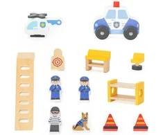 VIGA Medinė Policijos Nuovada su Automobiliu 3 Aukštai