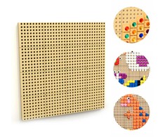 MASTERKIDZ sieninė STEM lentelė kūrybai ir pažinimui su tvirtinimo skydeliu 80 x 80 cm