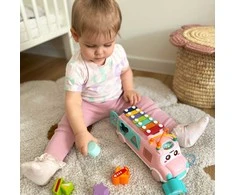 Woopie Baby Woopie Muzikinis Automobilis Su Sorteriu Ir Xylophone Rožinis