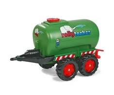 Rolly Toys Ritininiai žaislai didelė tanklaivio priekaba 30L žalia ritininė