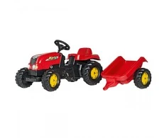 Rolly Toys 012121 Rolly Kid Tractor su priekaba Raudona Rolly Toys