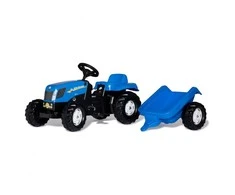 „Rolly Toys RollyKid New Holland“ pedalai su priekaba