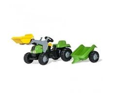 Rolly Toys rollyKid pedalinis traktorius su kaušu ir priekaba
