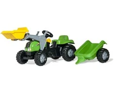 Rolly Toys rollyKid pedalinis traktorius su kaušu ir priekaba