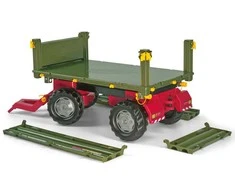 Rolly Toys rollyTrailer „Rolly Multi“ dviejų ašių žalia priekaba savivartė
