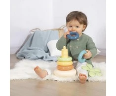 „Smoby Little Žalias“ didelė piramidė iš „Bioplastik Palma 6EL“ diskų.
