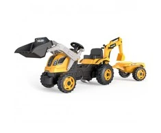 Smoby Builder Max Pedal traktorius su priekaba