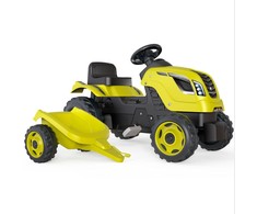 SMOBY Traktorius su priekaba XL, žalias