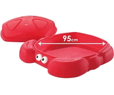 STEP2 Crab Closed Plastic Sandbox with Lid