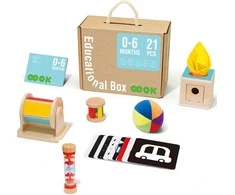 Tooky Toys „Taky Toy Box XXL Montessori Educational 6in1 Sensory“ 0–6 mėnesiai