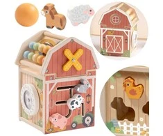 Tooky Toys Medinė TOOKY TOY veiklos stotelė
