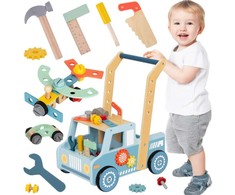 Tooky Toys Medinis TOOKY TOY stumdukas automobilis su STEM dirbtuve