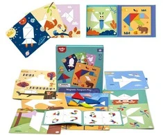 Tooky Toys Medinė dėlionė Tangram TOOKY TOY