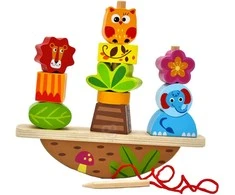Tooky Toys Medinė balansinė dėlionė Gyvūnai TOOKY TOY