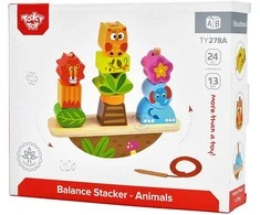 Tooky Toys Medinė balansinė dėlionė Gyvūnai TOOKY TOY