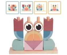 Tooky Toys TOOKY TOY medinė krabuko dėlionė