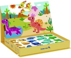 Tooky Toys TOOKY TOY magnetinė dėlionė Dinozaurai