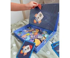 Tooky Toys TOOKY TOY Magnetinė Dėlionė Kosmosas 72 Dalių