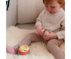 Tooky Toys Paimta žaislinė medinė piramidės dėlionės forma Meškiukas 11 El.