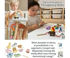 Tooky Toys Mediniai vėrimo kaladėlės Vikšras TOOKY TOY