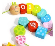 Tooky Toys Tooky Toy TOOKY TOY Medinis suvarstytas vikšras sriegimui