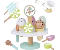 Tooky Toys Mediniai magnetiniai ledai su stovu TOOKY TOY