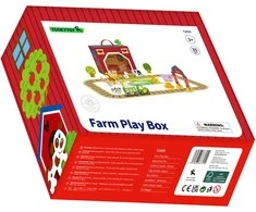 Tooky Toys TOOKY TOY Medinė Ūkis su lagaminu 35 dalys