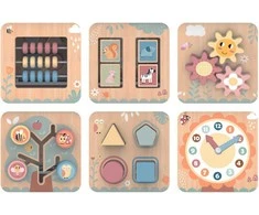 Tooky Toys TOOKY TOY Interaktyvi Montessori medinė šešiakampė atidarymo dėžutė