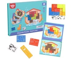 Tooky Toys TOOKY TOY Medinė Ugdomoji Dėlionė Arka Nojaus su 26 elementais