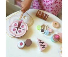 Tooky Toys Medinis saldumynų rinkinys TOOKY TOY Sweet Cake 34vnt