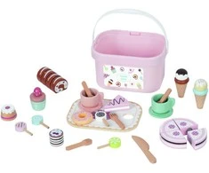 Tooky Toys Medinis saldumynų rinkinys TOOKY TOY Sweet Cake 34vnt