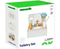 Tooky Toys Medinis vonios kambario rinkinys vaikams Toilet Bathroom