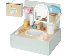 Tooky Toys Medinis vonios kambario rinkinys vaikams Toilet Bathroom