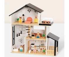 Tooky Toys TOOKY TOY medinis lėlių namelis 25 vnt